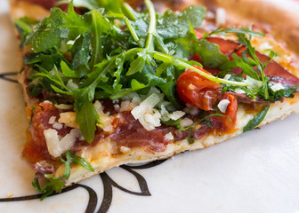 Mediterranean Pizza close-up