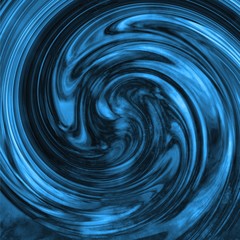 Abstract blue glossy swirl background