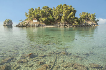 Obraz premium island, transparent water, Parga, Greece