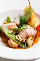 meat with potatoes