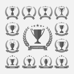 Trophy and awards,vector