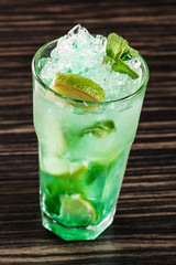 cocktail with lime