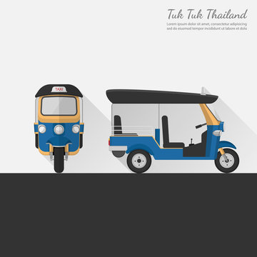Tuk Tuk in Thailand.vector
