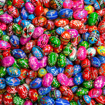 Background with Easter Eggs