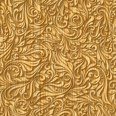 Wood pattern floral