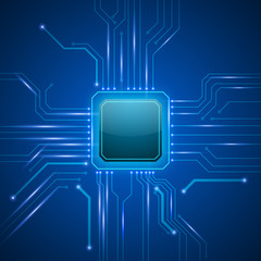 vector cpu computer technology, electronic concept.