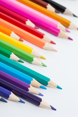 set of colored pencils