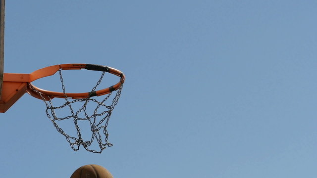 Basketball backboard. Streetball. Up in the air.
