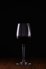 Beaker of red wine