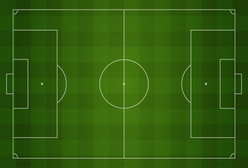 Soccer field - Vector illustration