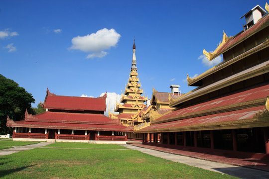 Old Palace in Mandalay,Myanmar
