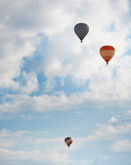 Obraz premium Air balloons in blue sky