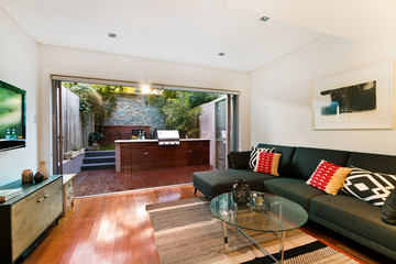 Beautiful Living room Architecture Stock Images
