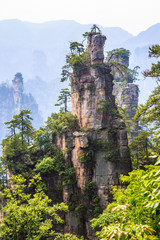 scene of rock mountain in Zhangjiajie National Forest Park,Hunan