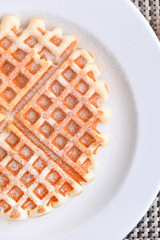 Fresh baked waffle