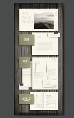 contemporary one page website design template