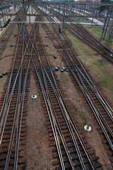 Fototapeta na wymiar railway freight cars freight rail