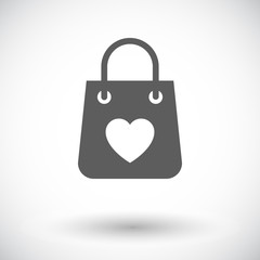 Bag store single icon.