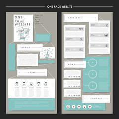 modern one page website design template