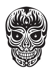 sugar skull day of the dead illustrations design