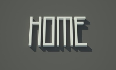Home - Text 3D Polygon / 3D render
