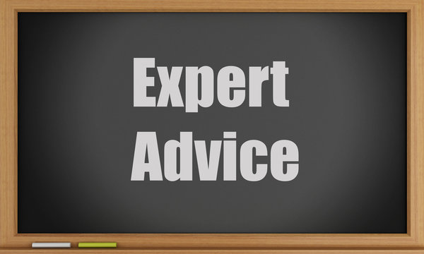 3d Expert Advice text on blackboard.