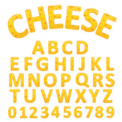 delicious cheese alphabet set