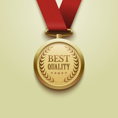 Gold medal best quality.vector
