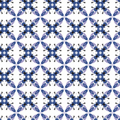 Seamless geometric floral pattern.