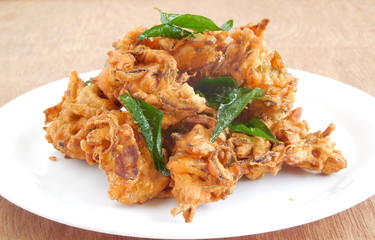 Pakoda, an Indian snack.