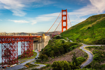 View of the Golden Gate Bridge, in Golden Gate National Recreati