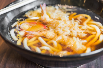 Japanese tempura udon