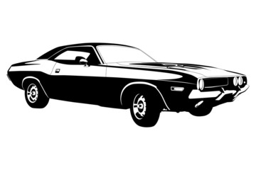 Obraz na płótnie Canvas american muscle car