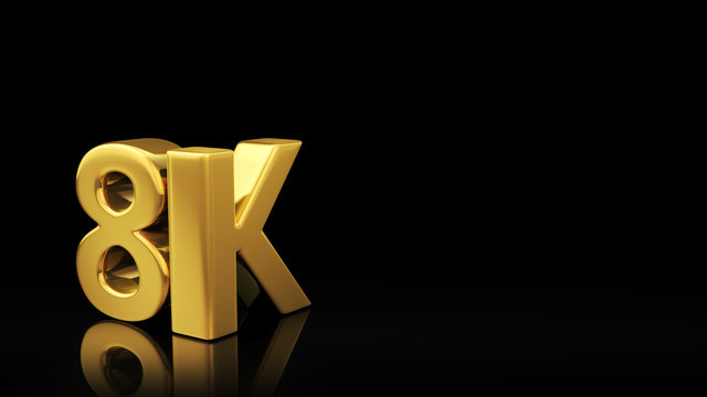 8K black slide