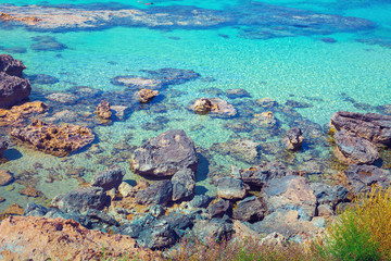 Igneous sea coast, Protaras city, Cyprus