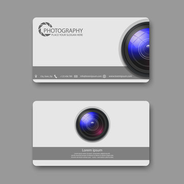 Business card template,photograph y,vector