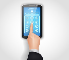 Phone click pattern button