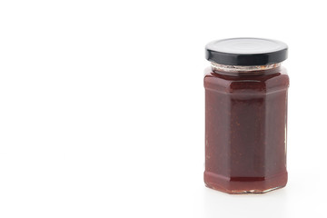 Strawberry jam jar