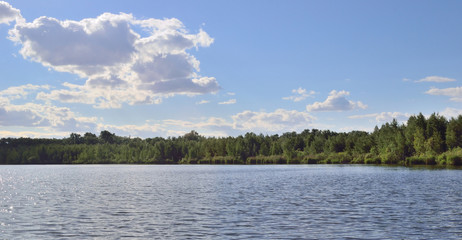the river on a hot day