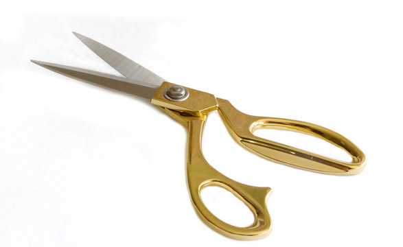 Tailoring scissors  isolated on a white background