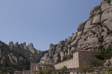 Fototapeta na wymiar Monestir Santa Maria de Montserrat