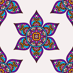 indian flower pattern