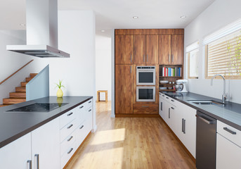 modern kitchen interior
