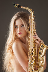 Obraz premium Sax and sex.