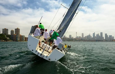 Photo sur Aluminium Naviguer Yacht sailing