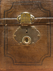 Old Brown Trunk Lock