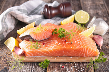 raw salmon