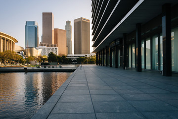 The Los Angeles Department of Water and Power and buildings in d