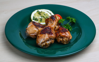 Roasted chicken legs