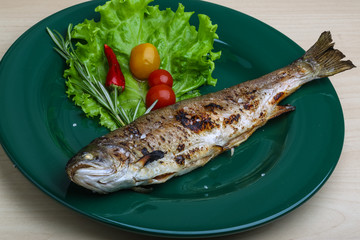 Grilled trout